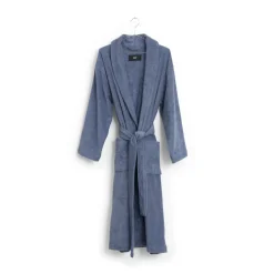 Mono bathrobe, S/M Steel blue