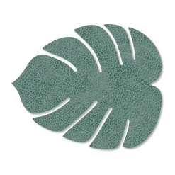 Monstera Leaf Hippo coaster, Pastel green