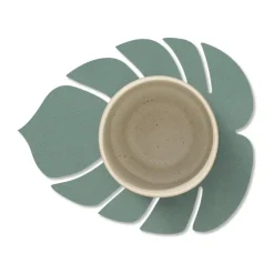 Monstera Leaf Nupo coaster, Pastel green