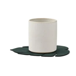 Monstera Leaf Nupo coaster, Dark green