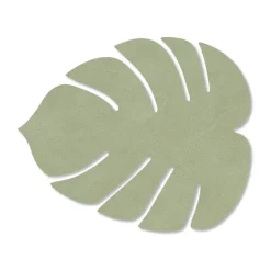 Monstera Leaf Nupo coaster, Olive green