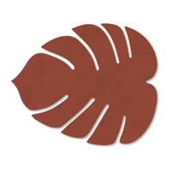 Monstera Leaf Nupo coaster, Sienna