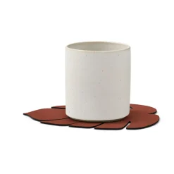 Monstera Leaf Nupo coaster, Sienna