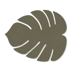 Monstera Leaf Nupo coaster, Army green