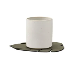 Monstera Leaf Nupo coaster, Army green