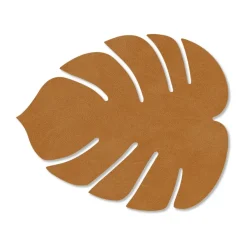 Monstera Leaf Nupo coaster, Burned curry