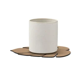 Monstera Leaf Nupo coaster, Nougat