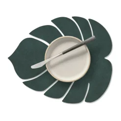 Monstera Leaf Nupo placemat S, Dark green