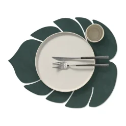 Monstera Leaf Nupo placemat L, Dark green