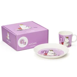 Moomin children's dinnerware, Snorkmaiden purple