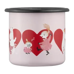 Moomin enamel mug 25 cl, Heart