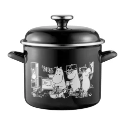 Moomin enamel pot high lid 3.5 L, The Kitchen