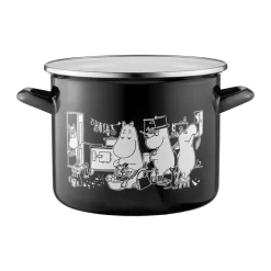 Moomin enamel pot high lid 3.5 L, The Kitchen