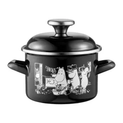 Moomin enamel pot tall lid 1.5 L, The Kitchen