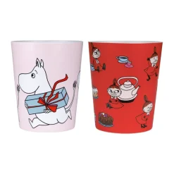 Moomin Little My tumbler mugs 20 cl 2-pack, Red-pink