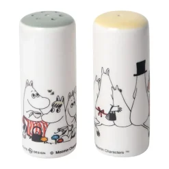 Moomin love salt & pepper shaker, White-multi