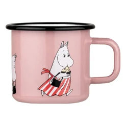 Moomin mamma enamel mug 37 cl, Pink