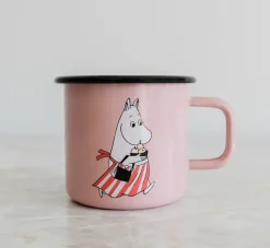 Moomin mamma enamel mug 37 cl, Pink