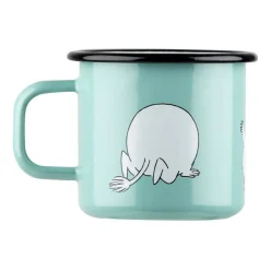 Moomin Retro enamel mug 37 cl, Mint