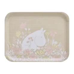 Moomin tray 28x36 cm, Flower field
