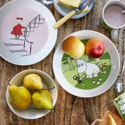 Moomintroll plate, grass green