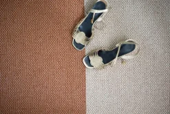 Moor rug cream (cream white-terracotta), 70x200 cm