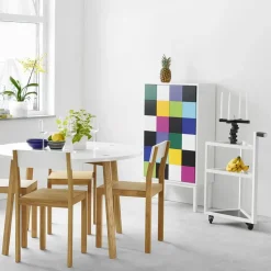 Move serving trolley, White