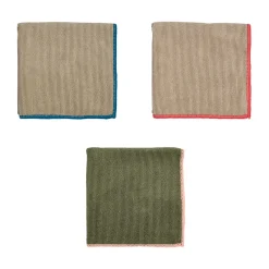 Mundus microfiber cloth 30x30 cm 3 pieces, Olive-clay