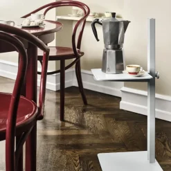 Museum side table, Dark brown