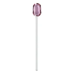Muurla latte spoon glass 15.5 cm, Pink-clear