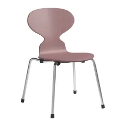 Myran children's chair, Wild rose painted ash-chrome