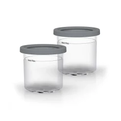 Ninja container with lid for NC300 CREAMi 2-pack, Clear-gray