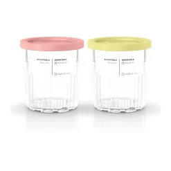 Ninja CREAMi 2 extra cups 709 ml for NC501EU, Pink/Yellow