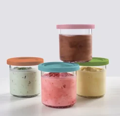 Ninja CREAMi 4 extra cups 470 ml for NC300EU, Blue/pink/green/brown