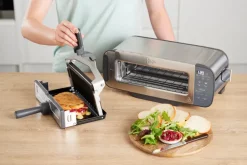 Ninja Foodi grill and panini press ST202EU 3-in-1, Stainless steel