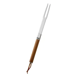 Norden grill fork, Stainless steel-birch