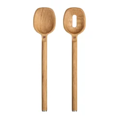 Norden spoon 2-pack, Oak-stainless steel
