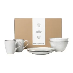 Nordic Sand breakfast set for two, 6 pieces