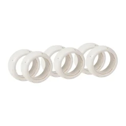 Nordic Vanilla napkin ring 6-pack, Cream with grains