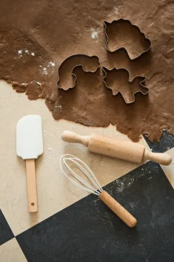 Nordwik baking utensils in silicone for children 3-pieces, Cream