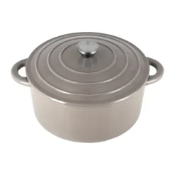 Nordwik cast iron pot round 5 l, Taupe