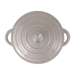 Nordwik cast iron pot round 5 l, Taupe