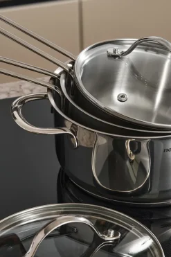 Nordwik cookware set with glass lids, 3 parts