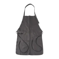 Nordwik leather apron, Black