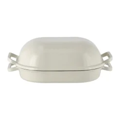 Nordwik Levain bread pan enameled 39x26 cm, Cream