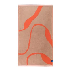 Nova Arte bath towel 70x133 cm, Latte-orange