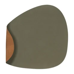 Nupo placemat reversible curve L 1 pc, Army green-nature