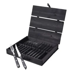Old Farmer black cutlery 12 pieces, 12 pieces