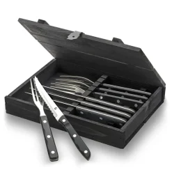 Old Farmer black cutlery 8 pieces, 8 pcs