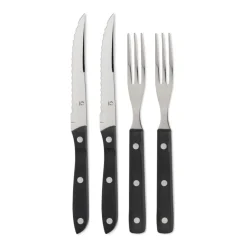 Old Farmer cutlery black, set with 4 pcs